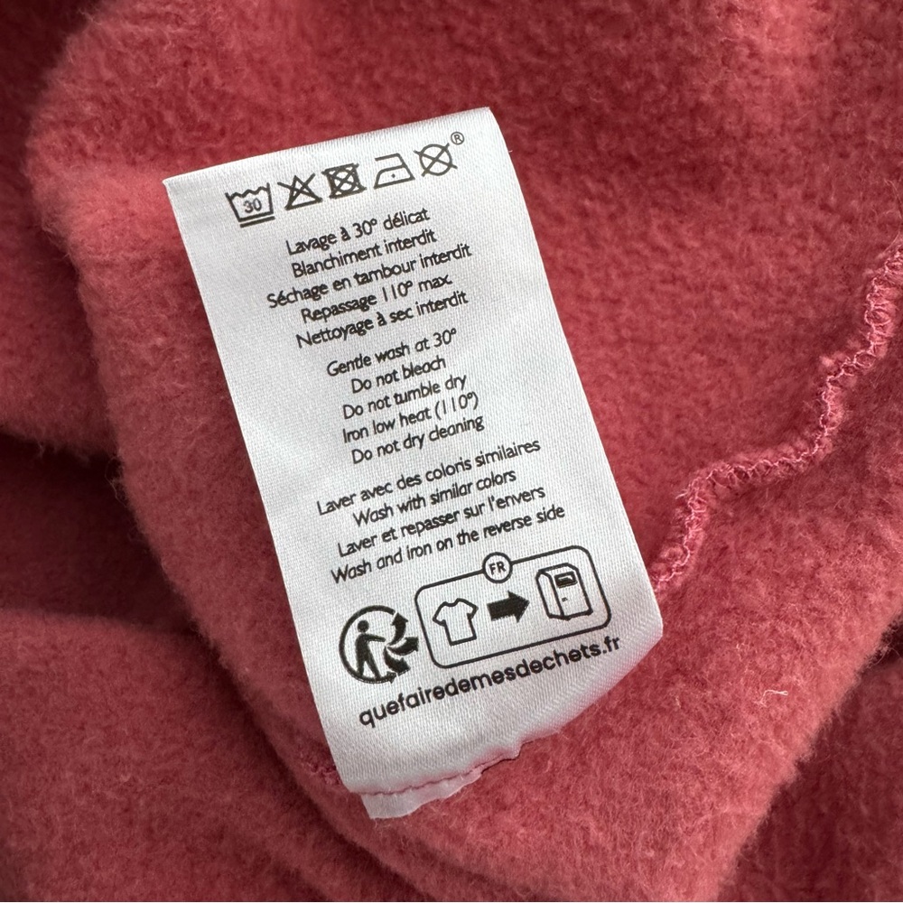 Sezane Pink Crewneck Sweater with Dark Heart Graphic - Picture 7 of 7
